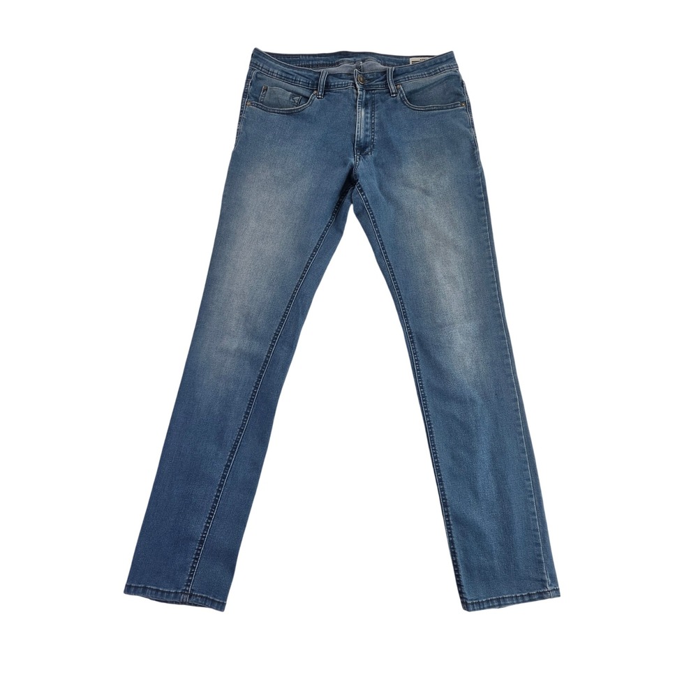 Buffalo David Bitton Axel Men's Indigo Stretch Trousers 34x34 5-Pocket Flex EUC